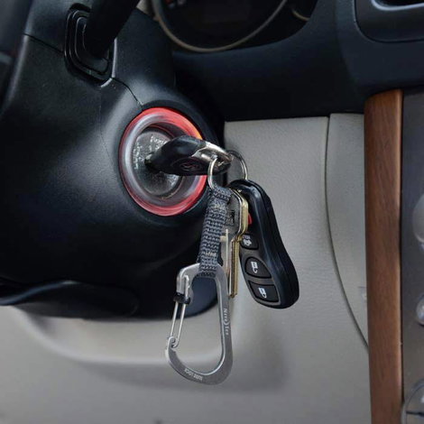 NITE Ize Kulcstartó karabiner NI-CSLW3-01-R6 Keyring Gr.3 Fekete 1 db 3. kép