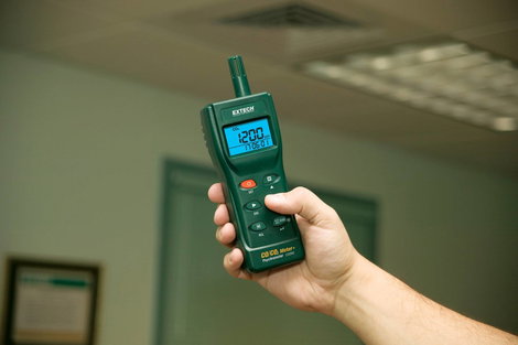 Szén-dioxid és szén-monoxid mérő 0 - 9999 ppm, Extech CO260 3. kép