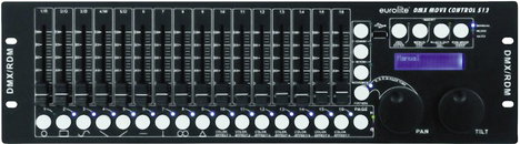 Eurolite DMX Move Control 512 DMX kontroller 32 csatornás 19 collos kivitel