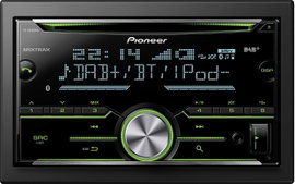 Pioneer FH-X840DAB Dupla DIN autórádió Bluetooth kihangosító, DAB + tuner