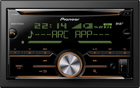 Pioneer FH-X840DAB Dupla DIN autórádió Bluetooth kihangosító, DAB + tuner 2. kép