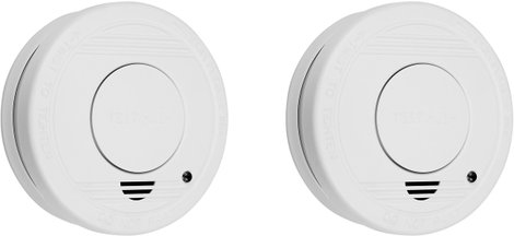 Smartwares FSM-11512 Füstjelző 2 részes készlet 5 éves elemélettartammal Elemekről üzemeltetett