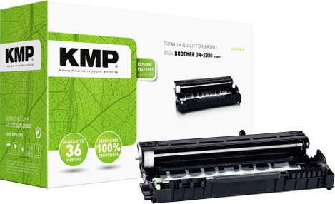 KMP Tölcsér egység helyettesíti Brother DR-2300, DR2300 Kompatibilis Fekete 12000 oldal B-DR27