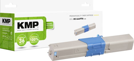 KMP Toner helyettesíti OKI 44469706 Kompatibilis Cián 2000 oldal O-T28