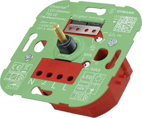 Ehmann 5500x0000 Univerzális dimmer Alkalmas fényforrásokhoz: LED-es izzó, Halogén izzó, Izzó, Filam 6. kép