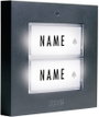 m-e modern-electronics KTB-2 A Csengőlemez Névtáblával 2 részes Antracit 12 V/1 A bélyegkép