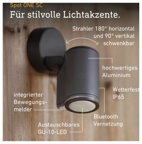 Steinel Spot ONE SC 058630 LED-es kültéri fényszóró mozgásérzékelővel 7.9 W Melegfehér 3. kép