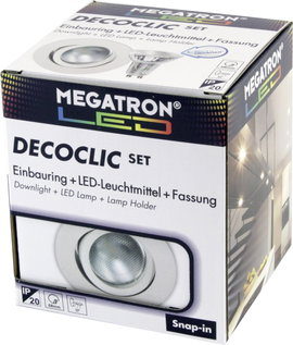 Megatron MT75400 Beépíthető lámpa LED GU10, GU5.3 6 W Fehér