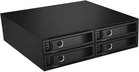 ICY BOX CY BOX IB-2242SSK Back Plane für 4x 2,5 SATA/SAS Festplatten/SSDs in 1x 5,25 S 2,5-os beépít 10. kép