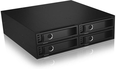 ICY BOX CY BOX IB-2242SSK Back Plane für 4x 2,5 SATA/SAS Festplatten/SSDs in 1x 5,25 S 2,5-os beépít