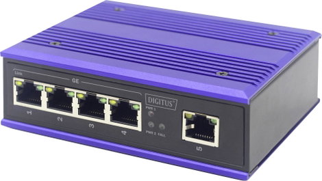 Digitus DN-650106 Ipari Ethernet switch 8 port 10 / 100 MBit/s 2. kép