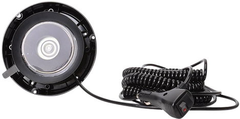 WAS Körkörös lámpa W112 853.2 12 V, 24 V Fedélzeti hálózatról Tapadókorongos talp, Csavaros szerelés 4. kép