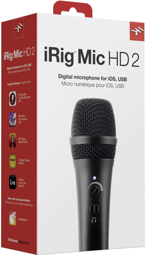 IK Multimedia iRig Mic HD 2 Mobiltelefon mikrofon Átviteli mód:Vezetékes Vezetékkel, Táskával, Állvá 6. kép