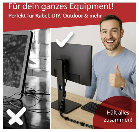 Label the Cable PRO 1210 19 coll Tépőzár Fekete 3. kép