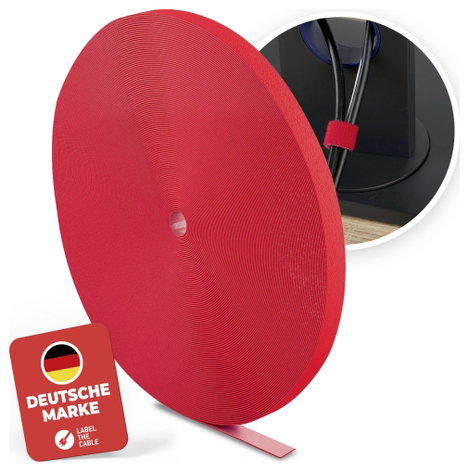 Label the Cable PRO 1260 19 coll Tépőzár Piros 2. kép