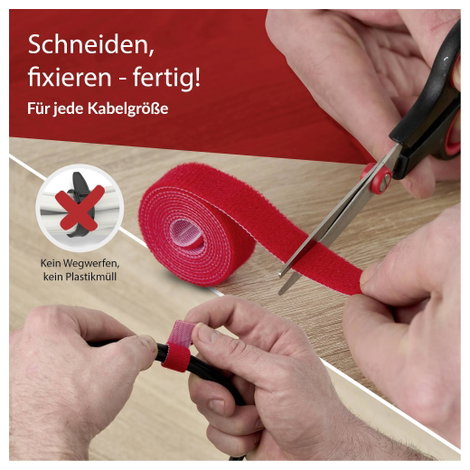 Label the Cable PRO 1260 19 coll Tépőzár Piros 6. kép