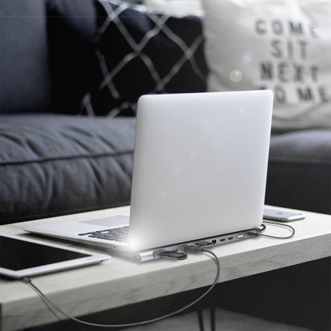 LogiLink Notebook dokkoló állomás UA0373 Alkalmas (márka): univerzálny USB-C® tápellátás, Beépített 12. kép
