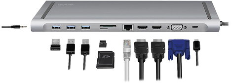 LogiLink Notebook dokkoló állomás UA0373 Alkalmas (márka): univerzálny USB-C® tápellátás, Beépített 13. kép