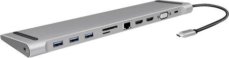 LogiLink Notebook dokkoló állomás UA0373 Alkalmas (márka): univerzálny USB-C® tápellátás, Beépített 3. kép