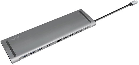 LogiLink Notebook dokkoló állomás UA0373 Alkalmas (márka): univerzálny USB-C® tápellátás, Beépített 4. kép
