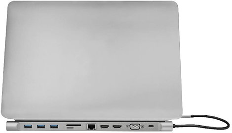LogiLink Notebook dokkoló állomás UA0373 Alkalmas (márka): univerzálny USB-C® tápellátás, Beépített 6. kép