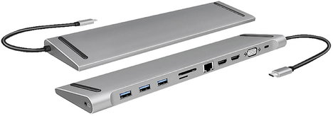 LogiLink Notebook dokkoló állomás UA0373 Alkalmas (márka): univerzálny USB-C® tápellátás, Beépített 7. kép