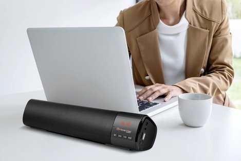 Music Man BT-X54 Soundbar, Hordozható hangfal Fekete Bluetooth, USB 4. kép