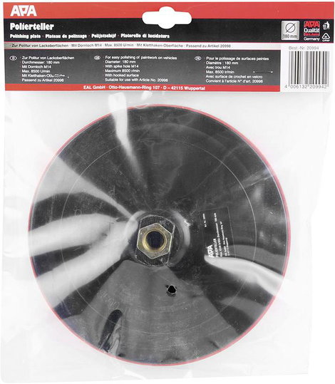 APA Polierteller Ø 180mm 20994 tartozék készlettel 180 mm 3. kép