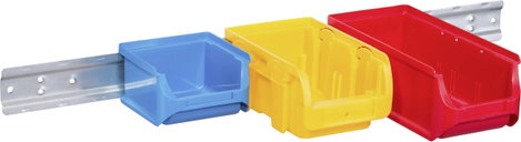 Allit 457082 Nyitott tárolódobozok (H x Sz x Ma) 590 x 5 x 47 mm Fémes 1 db 2. kép
