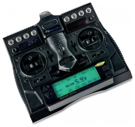 Carson Modellsport Reflex Stick Multi Pro LCD Kézi távirányító 2,4 GHz Csatornák: 14 Vevővel 4. kép
