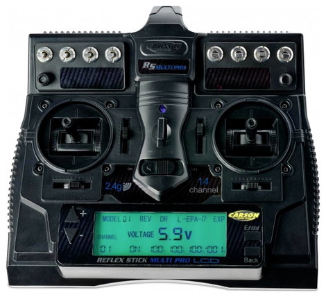 Carson Modellsport Reflex Stick Multi Pro LCD Kézi távirányító 2,4 GHz Csatornák: 14 Vevővel 5. kép