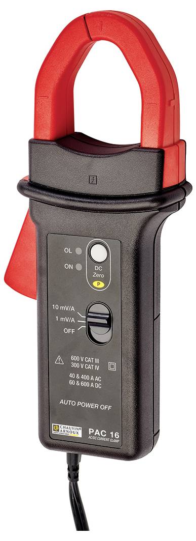 Chauvin Arnoux PAC 16 Lakatfogó adapter Mérési tartomány A/AC: 0.5 - 400 A Mérési tartomány A/DC: 0. 2. kép