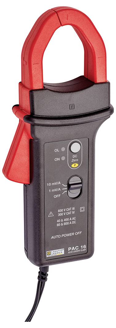 Chauvin Arnoux PAC 16 Lakatfogó adapter Mérési tartomány A/AC: 0.5 - 400 A Mérési tartomány A/DC: 0. 3. kép