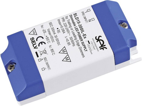 Self Electronics SLD15-500IL-ES LED meghajtó Állandó áramú 15 W 500 mA 17 - 30 V/DC Dimmelhető, Túlf