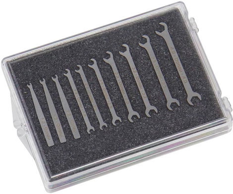 Donau Elektronik 980-SET Micro-Maulschlüssel-Set 10-tlg. 1-4 mm Mini szerszámkulcs 10 részes 1 - 4 m