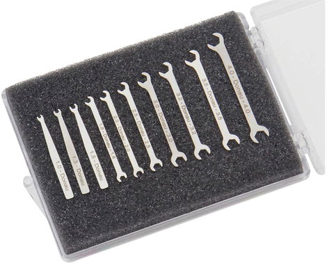 Donau Elektronik 980-SET Micro-Maulschlüssel-Set 10-tlg. 1-4 mm Mini szerszámkulcs 10 részes 1 - 4 m 3. kép