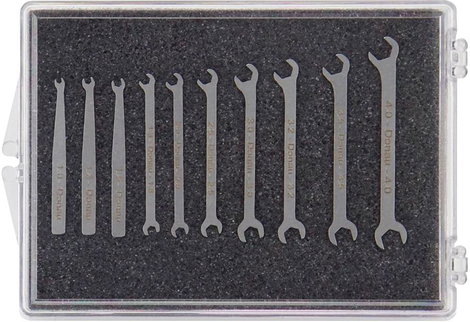 Donau Elektronik 980-SET Micro-Maulschlüssel-Set 10-tlg. 1-4 mm Mini szerszámkulcs 10 részes 1 - 4 m 5. kép