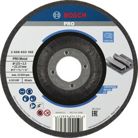 Bosch Accessories 2608603160 2608603160 Vágótárcsa, hajlított 125 mm 1 db Acél
