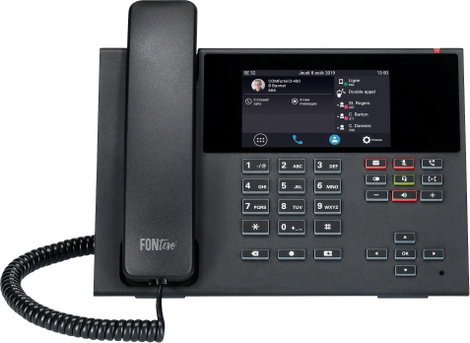 Auerswald COMfortel D-400 Vezetékes telefon, VoIP Üzenetrögzítős, Kihangosító, PoE, Headset csatlako