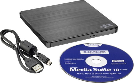 HL Data Storage GP60 DVD író, külső Retail USB 2.0 Fekete 9. kép