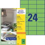 Avery-Zweckform 3450 Univerzális etikett 70 x 37 mm Papír Zöld 2400 db Véglegesen tapadó Tintasugara bélyegkép