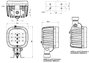 WAS Munkafényszóró 12 V, 24 V, 36 V, 48 V, 60 V, 70 V W130 8000 Spot 1215 Távolsági világítás (Sz x 7. bélyegkép