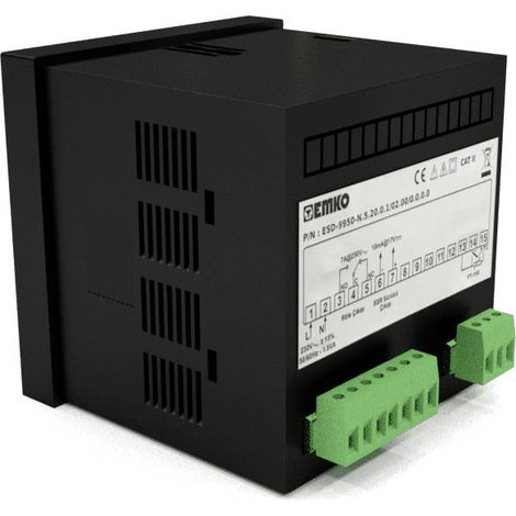 Emko ESD-9950-N 2 pontos, P, PI, PD, PID Hőmérséklet szabályozó -200 - 1700 °C (H x Sz x Ma) 110 x 9 4. kép