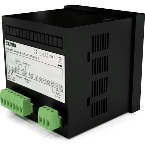 Emko ESD-9950-N 2 pontos, P, PI, PD, PID Hőmérséklet szabályozó -200 - 1700 °C (H x Sz x Ma) 110 x 9 6. kép
