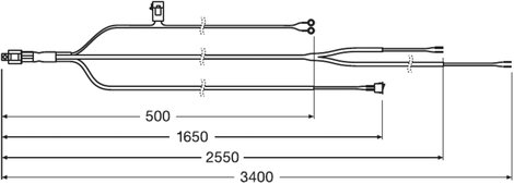 OSRAM Csatlakozókábel 12 V WIRE HARNESS AX 2LS LEDDL ACC 102 5. kép