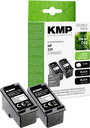 KMP Tinta helyettesíti HP 339, C8767E Kompatibilis Dual Fekete H25D 1023,4021 bélyegkép