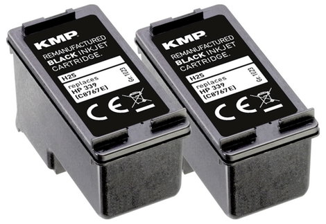 KMP Tinta helyettesíti HP 339, C8767E Kompatibilis Dual Fekete H25D 1023,4021 3. kép
