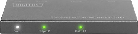 Digitus DS-45322 2 port HDMI elosztó LED-es kijelző, Fém ház, Ultra HD-re alkalmas 4096 x 2160 pixel 4. kép