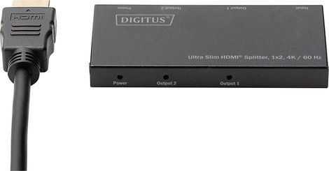 Digitus DS-45322 2 port HDMI elosztó LED-es kijelző, Fém ház, Ultra HD-re alkalmas 4096 x 2160 pixel 6. kép