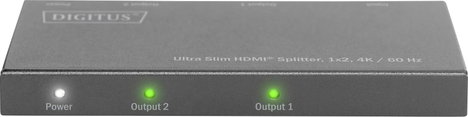Digitus DS-45322 2 port HDMI elosztó LED-es kijelző, Fém ház, Ultra HD-re alkalmas 4096 x 2160 pixel 7. kép